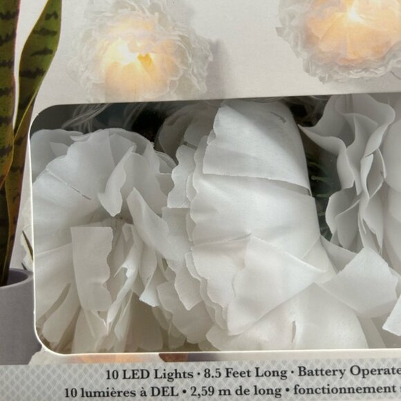 2 Packs of White Floral String Lights NIB - Picture 9 of 9